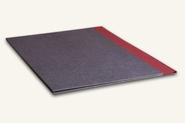 Handmade folder for sheet music antrazith, wine-red linen, 12,59 x 9,45"